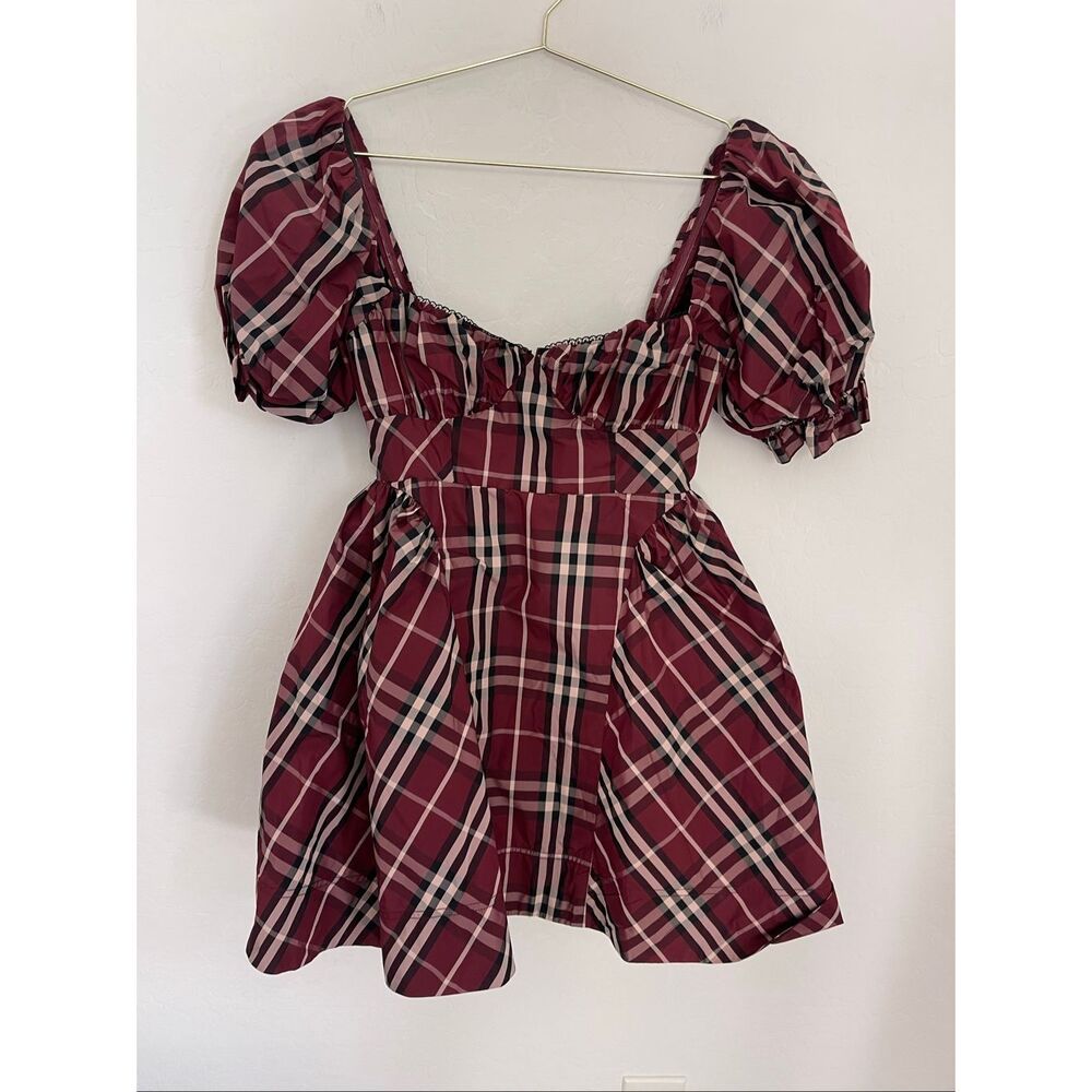 MAEVE ANTHROPOLOGIE Puff Sleeve Skater Mini Dress Size XS NWT